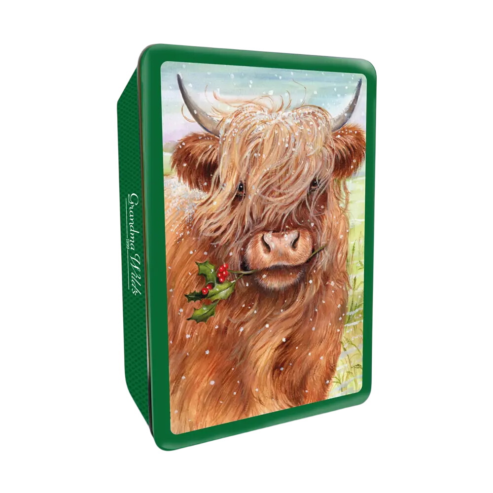 Grandma Wilds Highland Cow Biscuit Tin